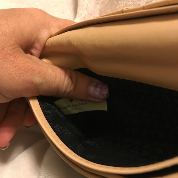 Kate Spade large black slim bifold wallet. NEW $70 *some wear shown in photos* - Picture 7 of 10